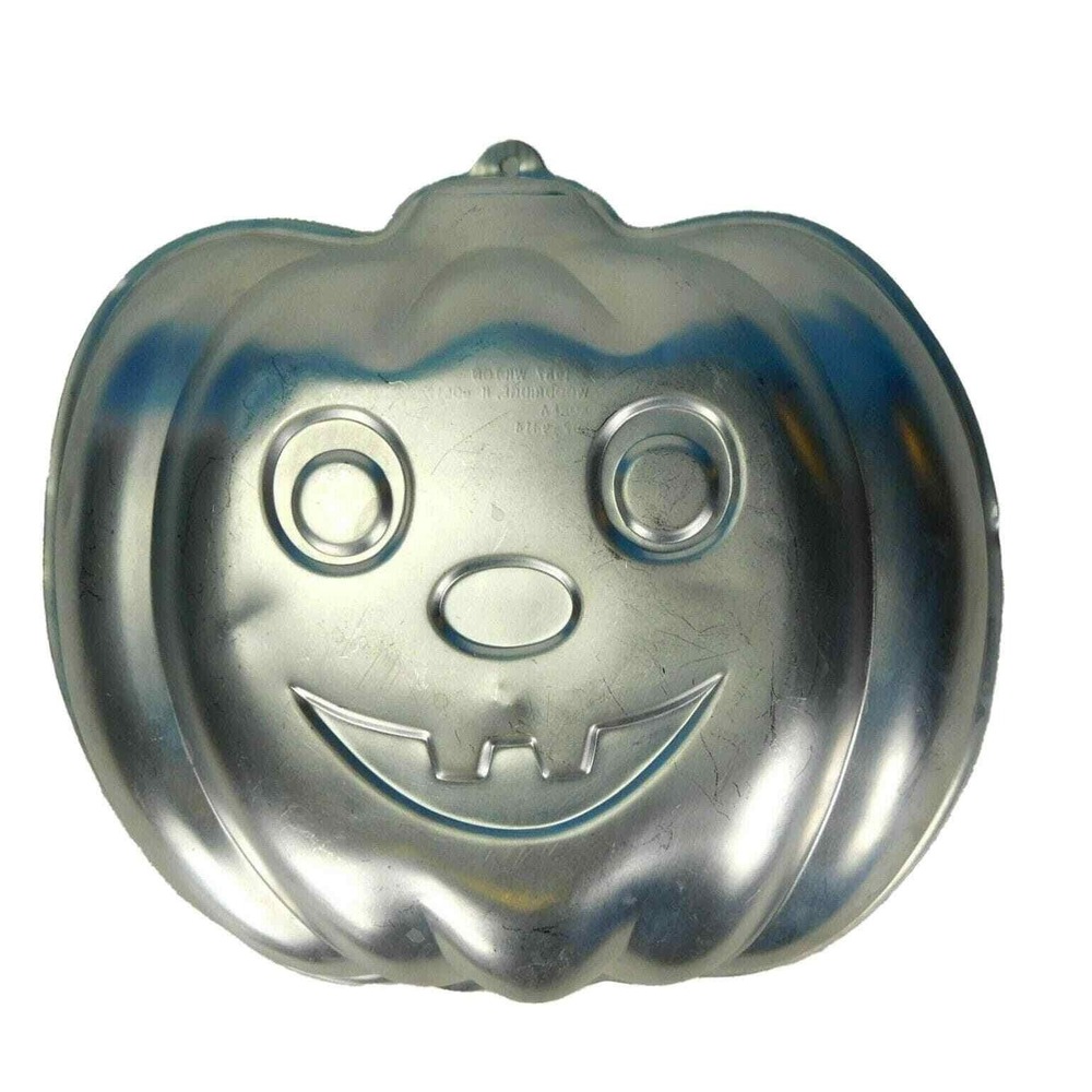 Wilton Jack-o-Lantern Halloween Cake Pan 1987 #502-9414 12x10 Pumpkin